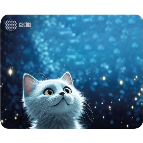 Коврик для мыши Cactus White Cat 300x250x3мм (CS-MPC-D11M)