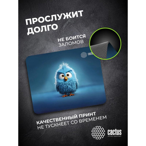 Коврик для мыши Cactus Bird 220x180x2мм (CS-MP-P13XS)