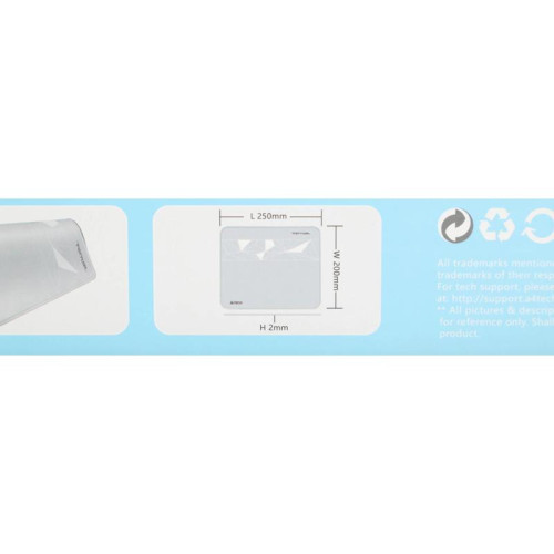 Коврик для мыши A4Tech FStyler FP20 Мини серый 250x200x2мм (FP20 SILVER)