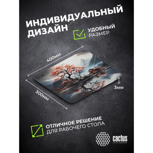 Коврик для мыши Cactus Lake рисунок 400x300x3мм (CS-MP-PRO18XL)