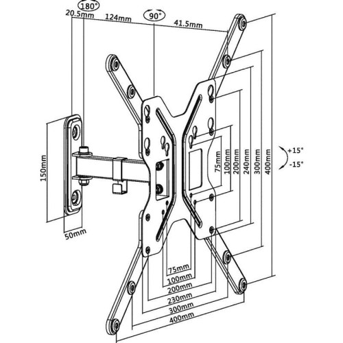 Кронштейн для телевизора Ultramounts UM902 черный 23
