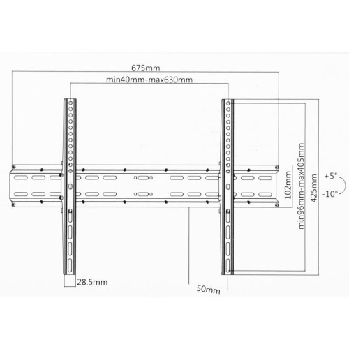 Кронштейн для телевизора Ultramounts UM835T черный 37