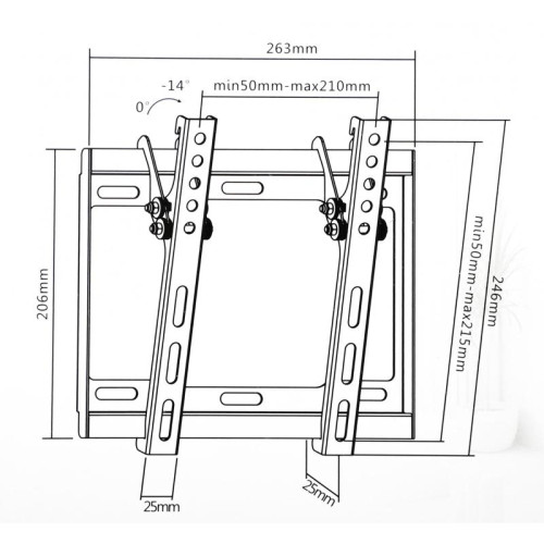 Кронштейн для телевизора Ultramounts UM831T черный 23