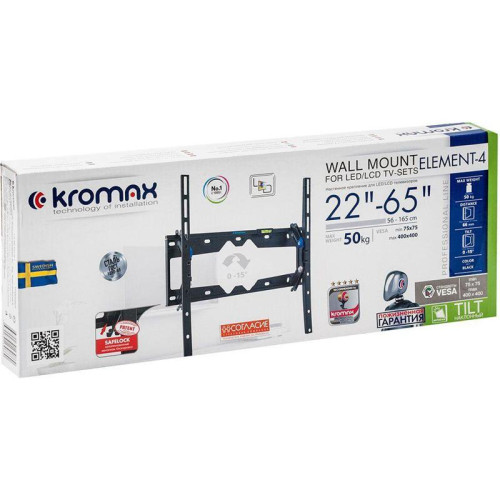 Кронштейн для телевизора Kromax ELEMENT-4 черный 22