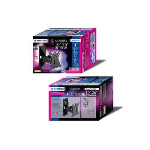 Кронштейн для телевизора Kromax CASPER-102 черный 10