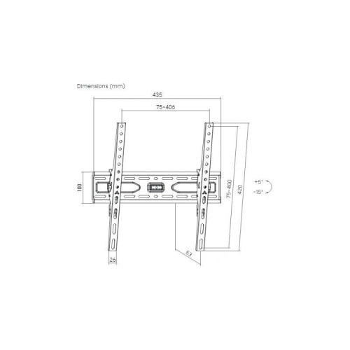 Кронштейн для телевизора Ultramounts UM845 черный 32