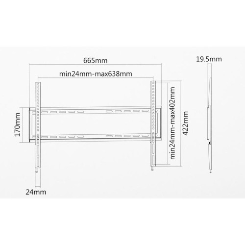 Кронштейн для телевизора Ultramounts UM814F черный 37