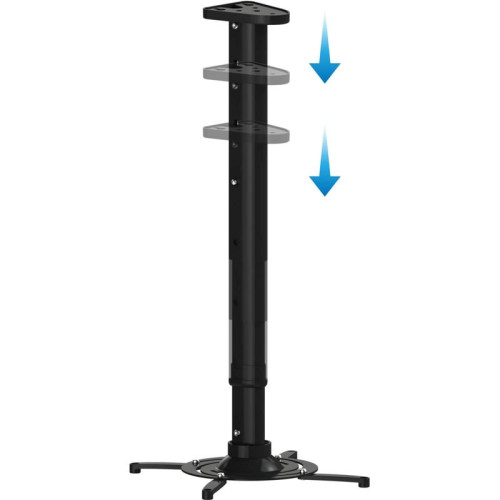 Кронштейн для проектора Cactus CS-VM-PR05L-BK черный макс.10кг потолочный поворот и наклон