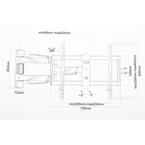 Кронштейн для телевизора Ultramounts UM909 черный 37