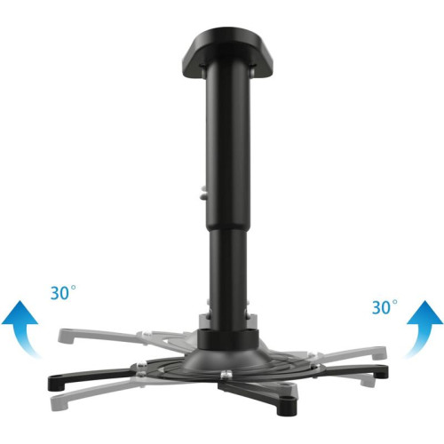 Кронштейн для проектора Cactus CS-VM-PR05M-BK черный макс.10кг потолочный поворот и наклон