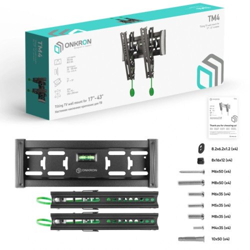Кронштейн для телевизора Onkron TM4 черный 17