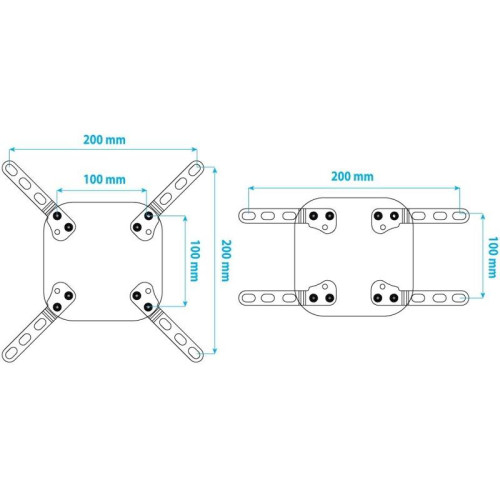 Кронштейн-адаптер для телевизора Kromax ADAPTER-200 черный 33