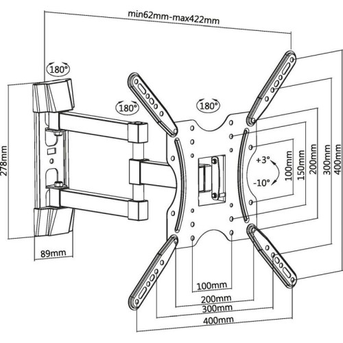 Кронштейн для телевизора Ultramounts UM904 черный 32