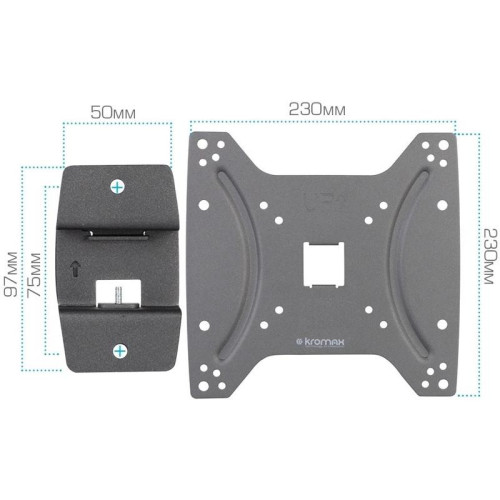 Кронштейн для телевизора Kromax OPTIMA-200 черный 15