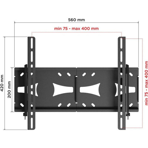 Кронштейн для телевизора Holder LCDS-5071 темный металлик 37