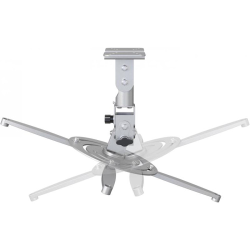 Кронштейн для проектора Cactus CS-VM-PR04-AL серебристый макс.22кг потолочный поворот и наклон