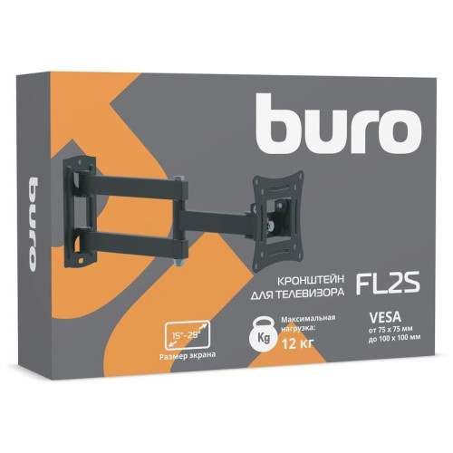 Кронштейн для телевизора Buro FL2S черный 15