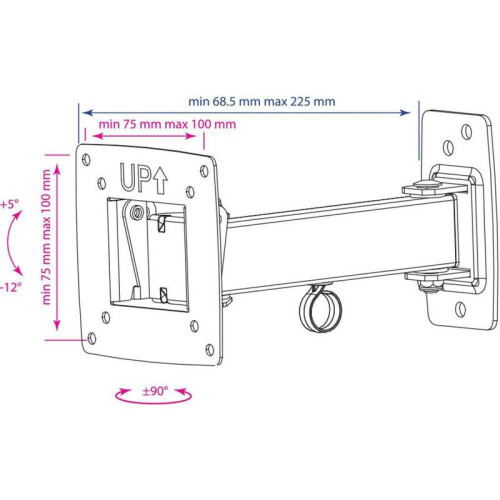 Кронштейн для телевизора Kromax OPTIMA-103 черный 10