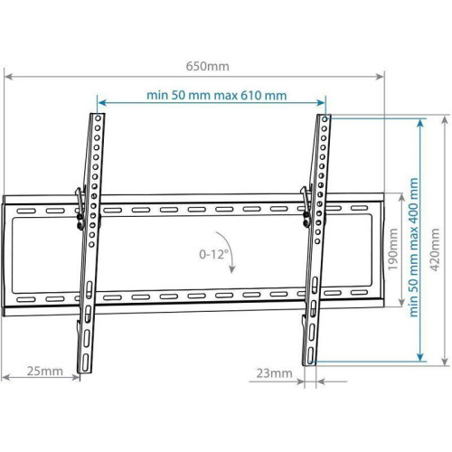 Кронштейн для телевизора Arm Media STEEL-2 new черный 32