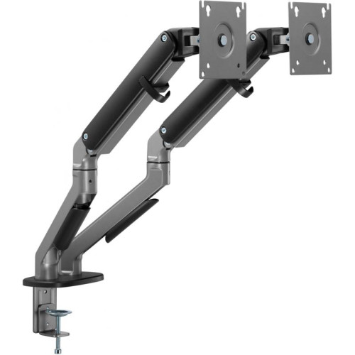 Кронштейн для мониторов Ultramounts UM735BL черный/серый 17