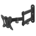 Кронштейн ONKRON/ 10-32'' макс 100*100 мм, 2 колена, наклон -+ 8?, поворот: 180°, от стены 65-408 мм, макс вес 25кг, черный