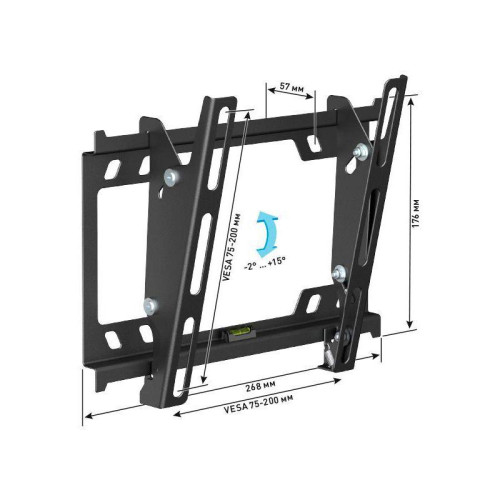 Кронштейн для телевизора Holder T2627-B черный 22