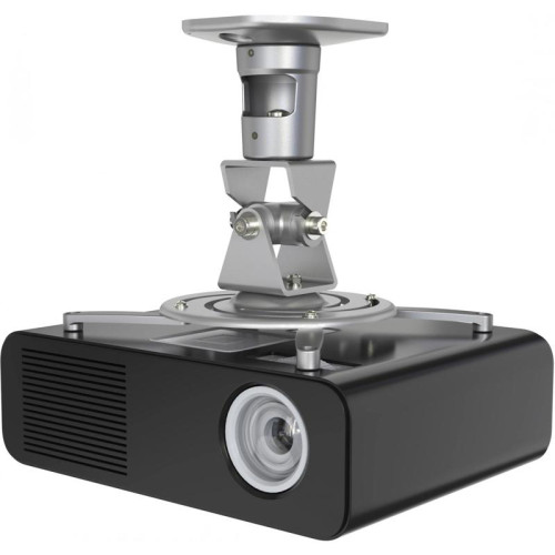 Кронштейн для проектора Cactus CS-VM-PR01-AL серебристый макс.10кг потолочный поворот и наклон