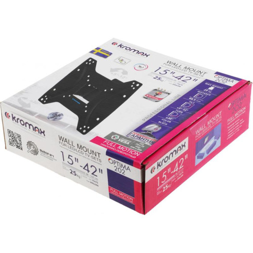 Кронштейн для телевизора Kromax OPTIMA-202 черный 15 Кронштейн для телевизора Kromax OPTIMA-202 черный 15