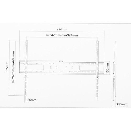 Кронштейн для телевизора Ultramounts UM815F черный 60