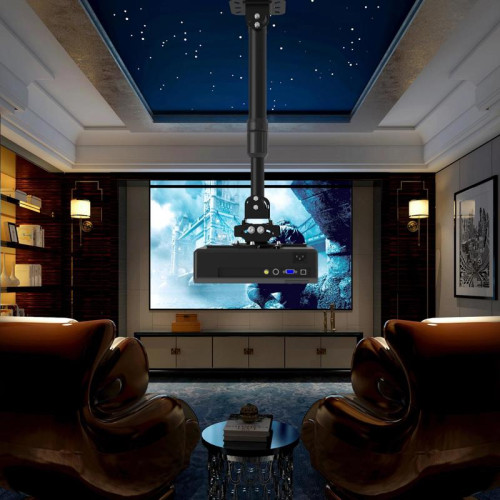 Кронштейн для проектора Cactus CS-VM-PR16L-BK черный макс.13.6кг потолочный поворот и наклон