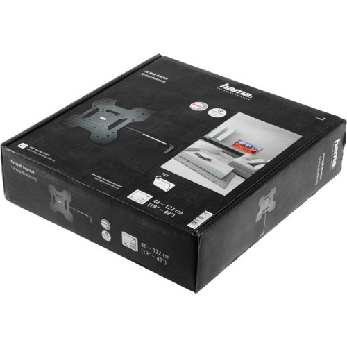 Кронштейн для телевизора Hama TILT TV Premium черный 19