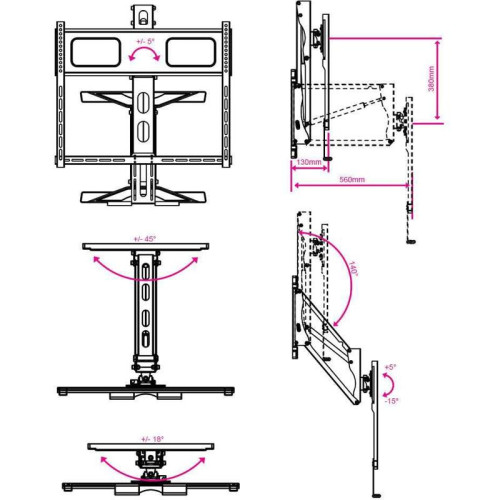 Кронштейн для телевизора Kromax ATLANTIS-99 черный 40