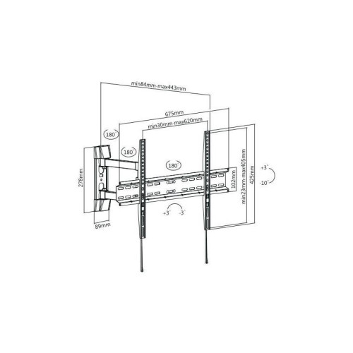 Кронштейн для телевизора Ultramounts UM879 черный 37