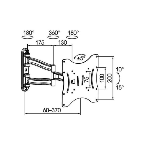 Кронштейн для телевизора Kromax TECHNO-3 белый 15