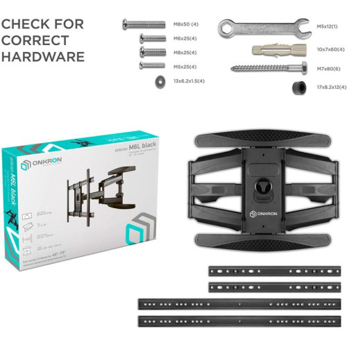 Кронштейн для телевизора Onkron M6L черный 40