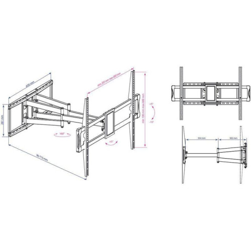 Кронштейн для телевизора Kromax ATLANTIS-75 черный 40