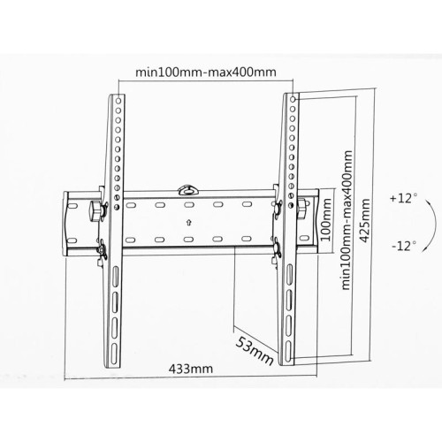 Кронштейн для телевизора Ultramounts UM838T черный 32