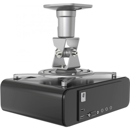 Кронштейн для проектора Cactus CS-VM-PR01-AL серебристый макс.10кг потолочный поворот и наклон