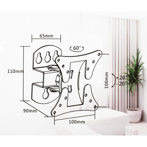 Кронштейн для телевизора Ultramounts UM857 черный 12