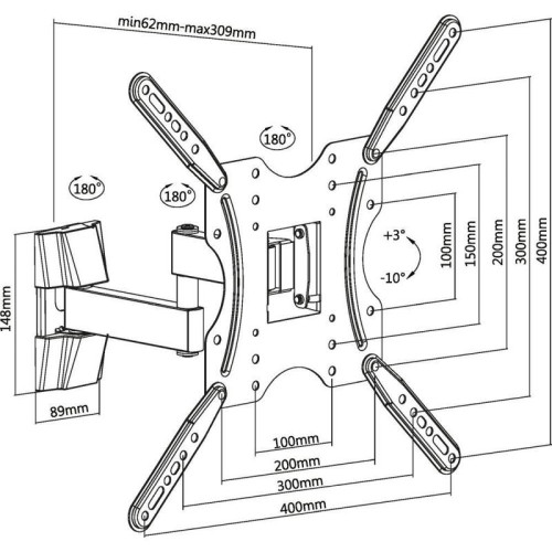 Кронштейн для телевизора Ultramounts UM903 черный 32
