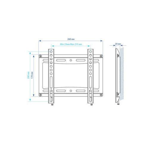 Кронштейн для телевизора Kromax IDEAL-5 черный 15