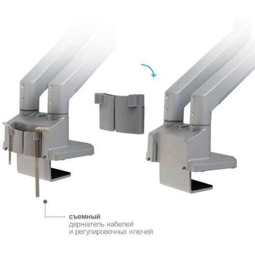 Кронштейн для мониторов Arm Media LCD-T36 серебристый 15