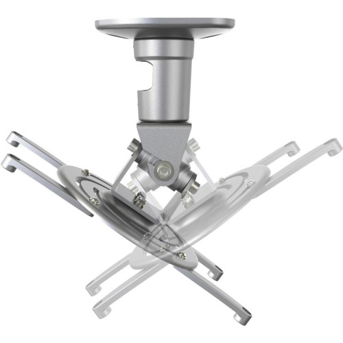 Кронштейн для проектора Cactus CS-VM-PR01-AL серебристый макс.10кг потолочный поворот и наклон