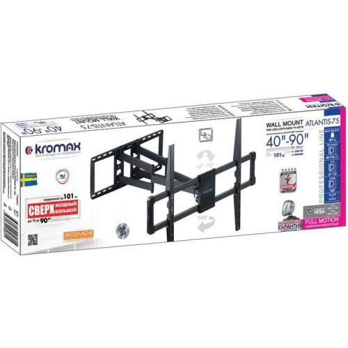 Кронштейн для телевизора Kromax ATLANTIS-75 черный 40