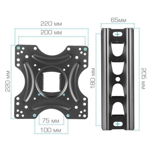 Кронштейн для телевизора Arm Media LCD-405 черный 26