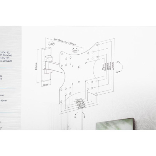 Кронштейн для телевизора Ultramounts UM876 черный 17