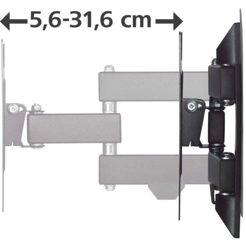 Кронштейн для телевизора Hama 00220822 черный 19
