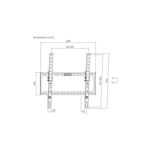 Кронштейн для телевизора Ultramounts UM848 черный 32