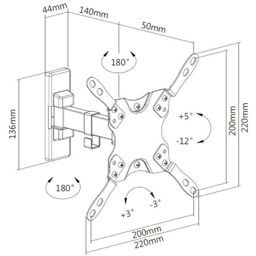 Кронштейн для телевизора Ultramounts UM864W белый 13