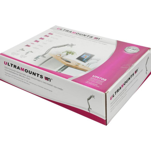 Кронштейн для мониторов Ultramounts UM708 серебристый 17